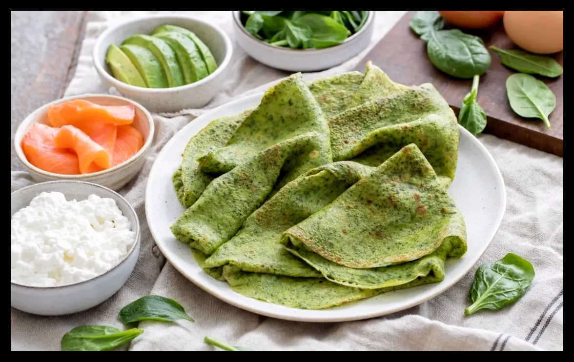 طرز تهیه کرپ سبز پروتئینی سریع و مقوی از آنا سرا، متخصص تغذیه