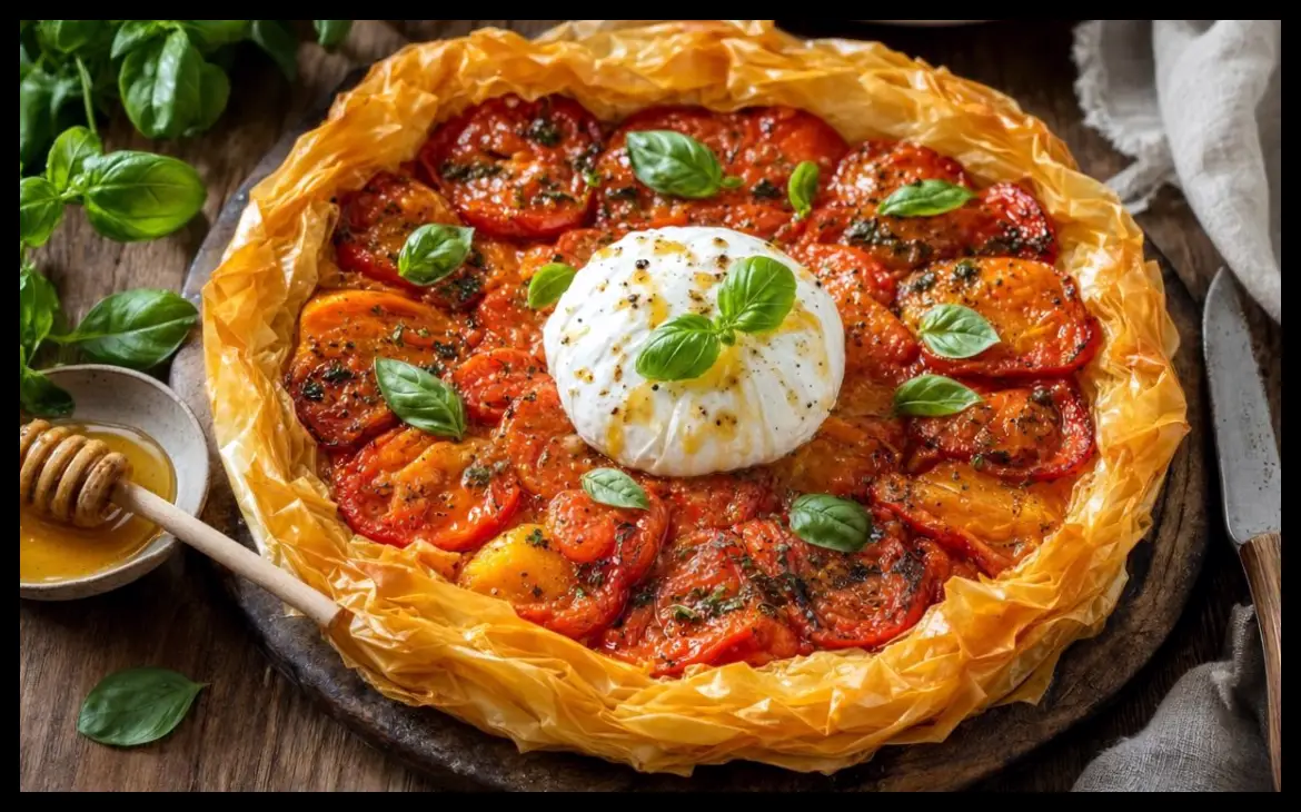 طرز تهیه تارت گوجهفرنگی ترد و نرم با یک راز شیرین