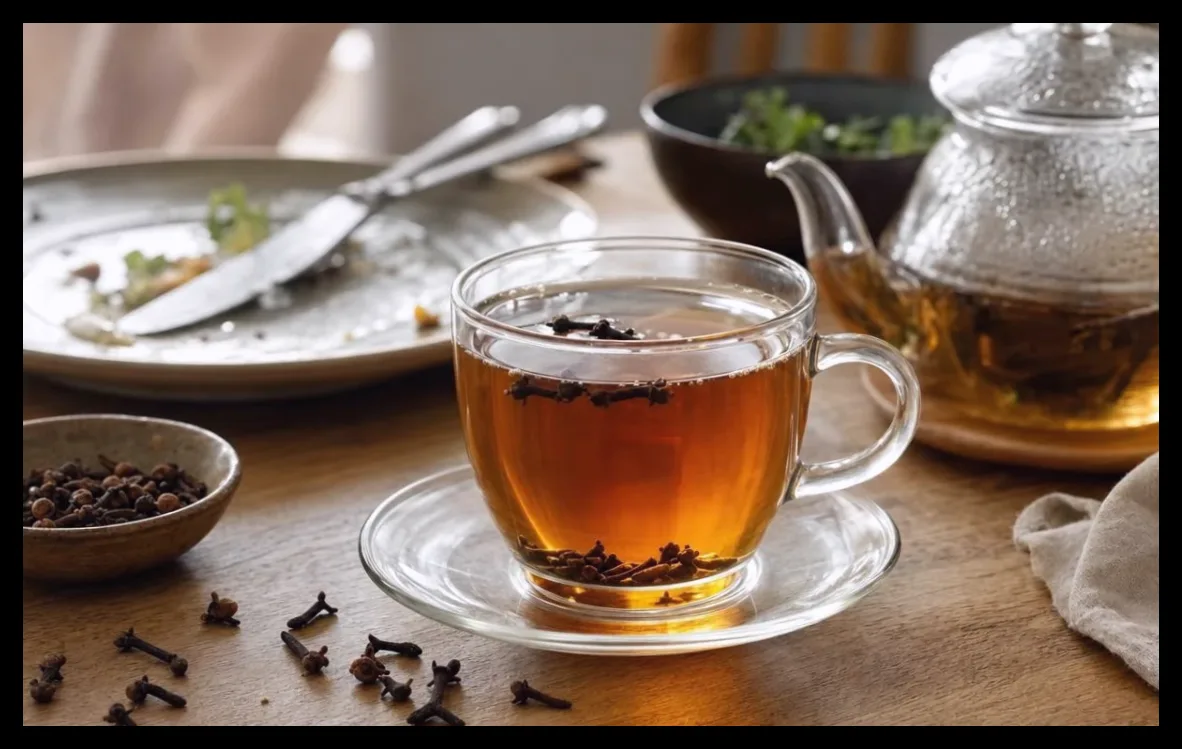 خواص دمنوش میخک برای کاهش نفخ و سنگینی بعد از غذا و نکات مهم مصرف آن