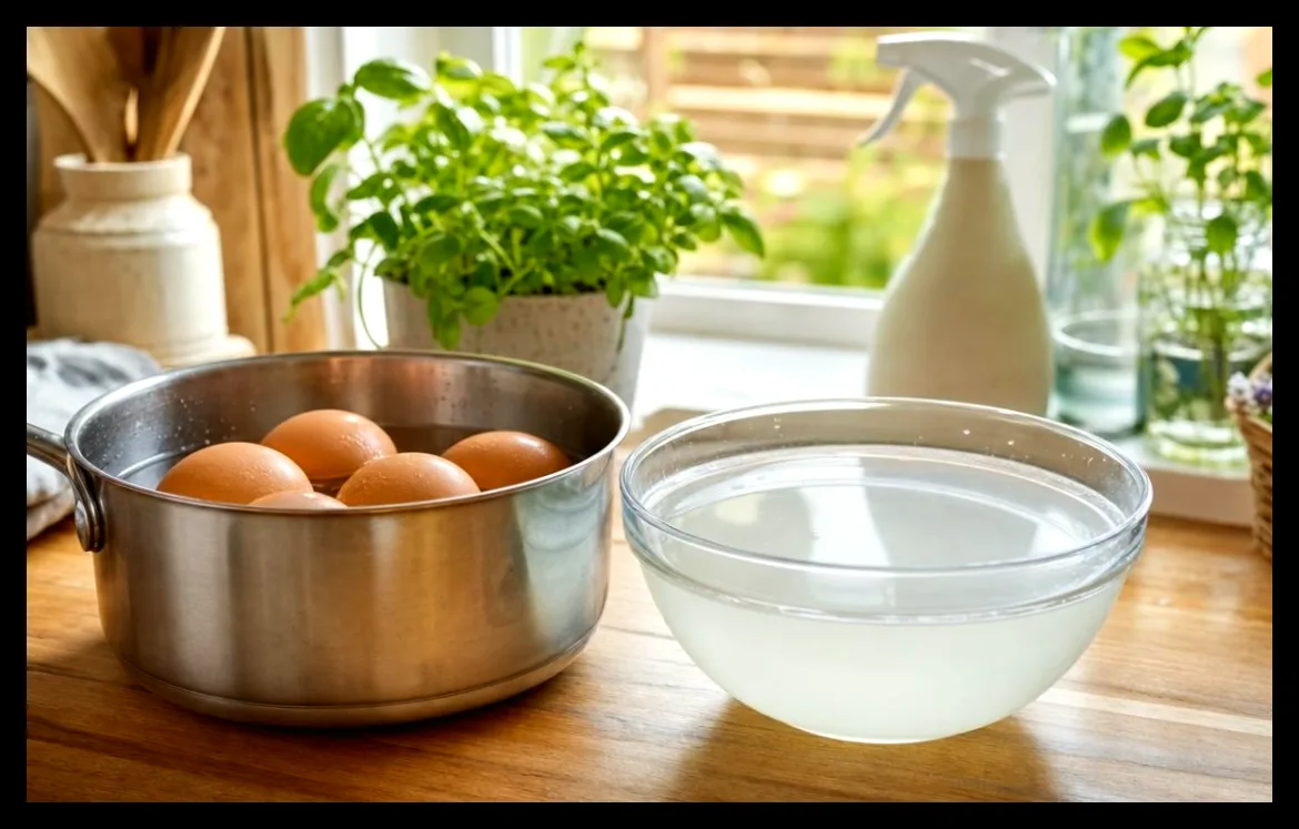 ۵ روش ساده برای استفاده مجدد از آب پخت تخممرغ در خانه و باغ