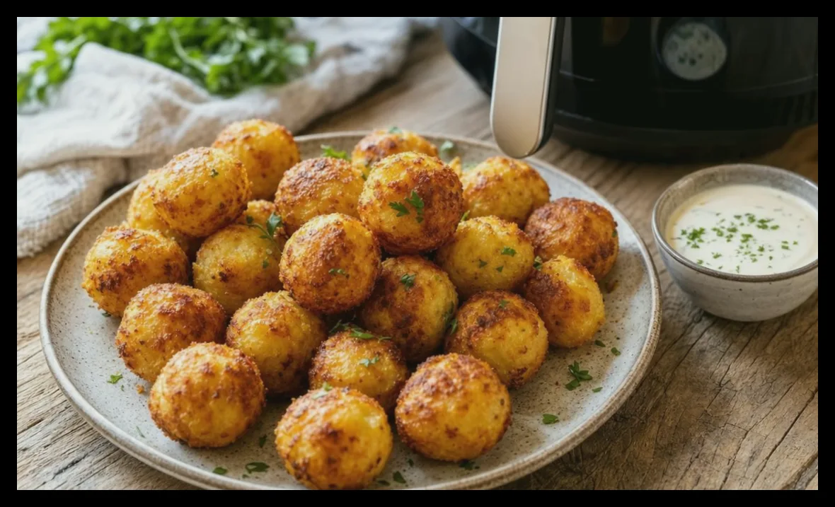 طرز تهیه کوفتههای سیبزمینی ترد و سبک با فر هوای گرم برای عصرانههای آخر هفته