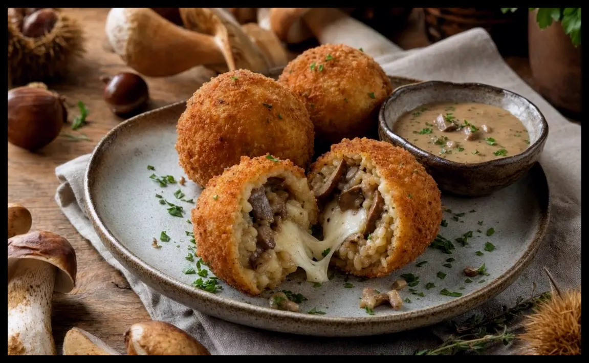 طرز تهیه آرانچینی با قارچ خشک؛ میان‌وعده محبوب پاییزی با طعمی بی‌نظیر