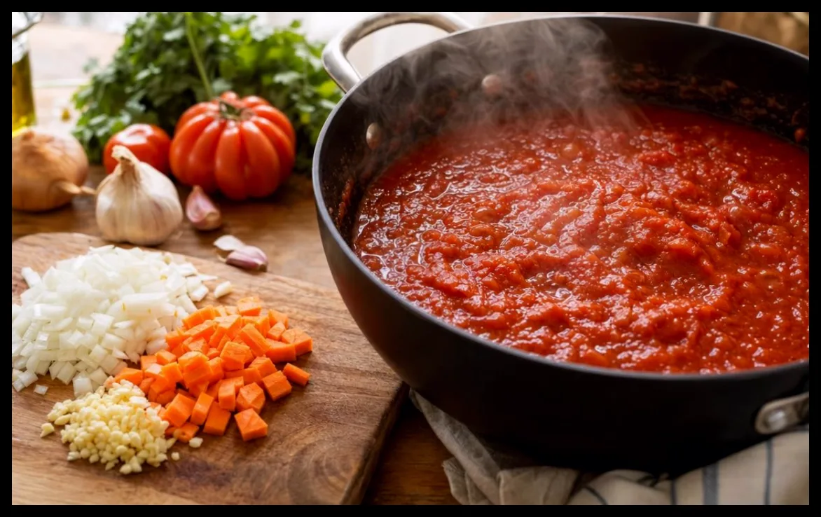 راز سرآشپزان اسپانیایی برای رفع ترشی سس گوجه بدون استفاده از شکر