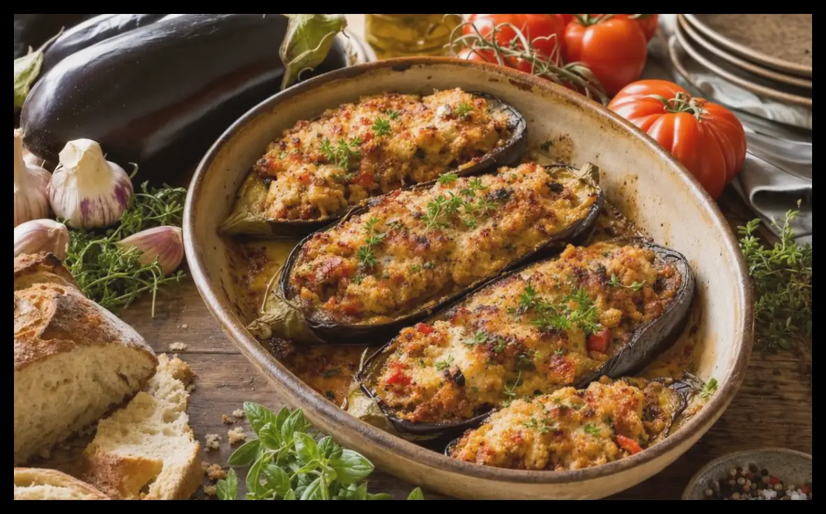 طرز تهیه بادمجان شکم‌پر به سبک بونیفاسی، غذای سنتی و فصلی کورسی