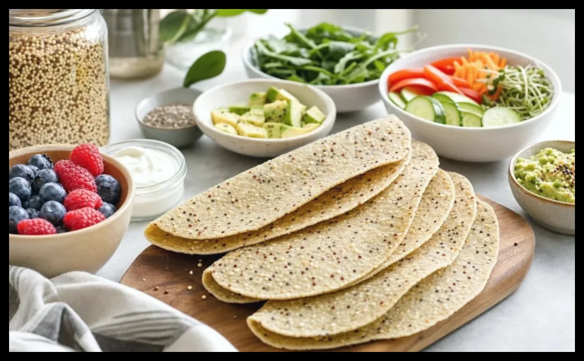 طرز تهیه سریع و ساده رپهای کینوا با دو ماده اولیه برای صبحانه