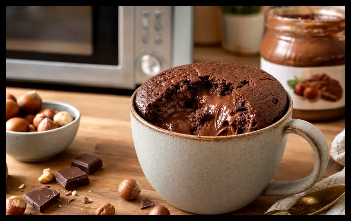 طرز تهیه فوندانت شکلات فندقی در مایکروویو در ۱ دقیقه و ۳۰ ثانیه با امتیاز ۱۰/۱۰