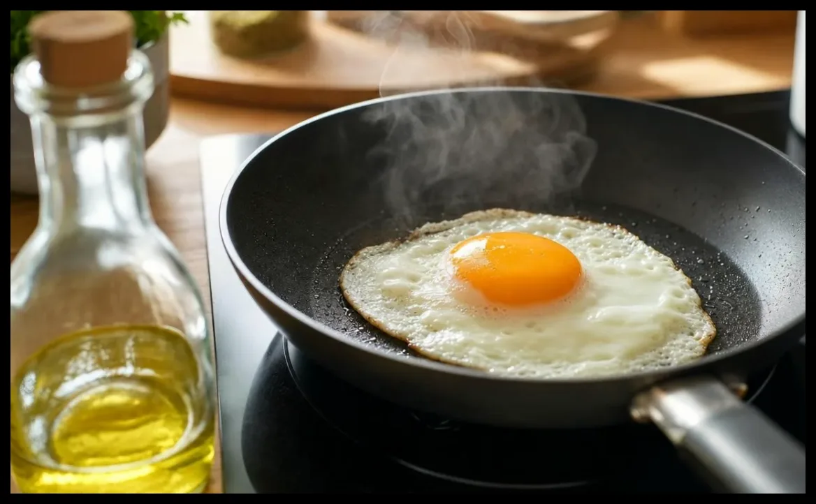 راز سرآشپزان برای تخممرغ نیمرو بینقص و بدون ترک خوردن