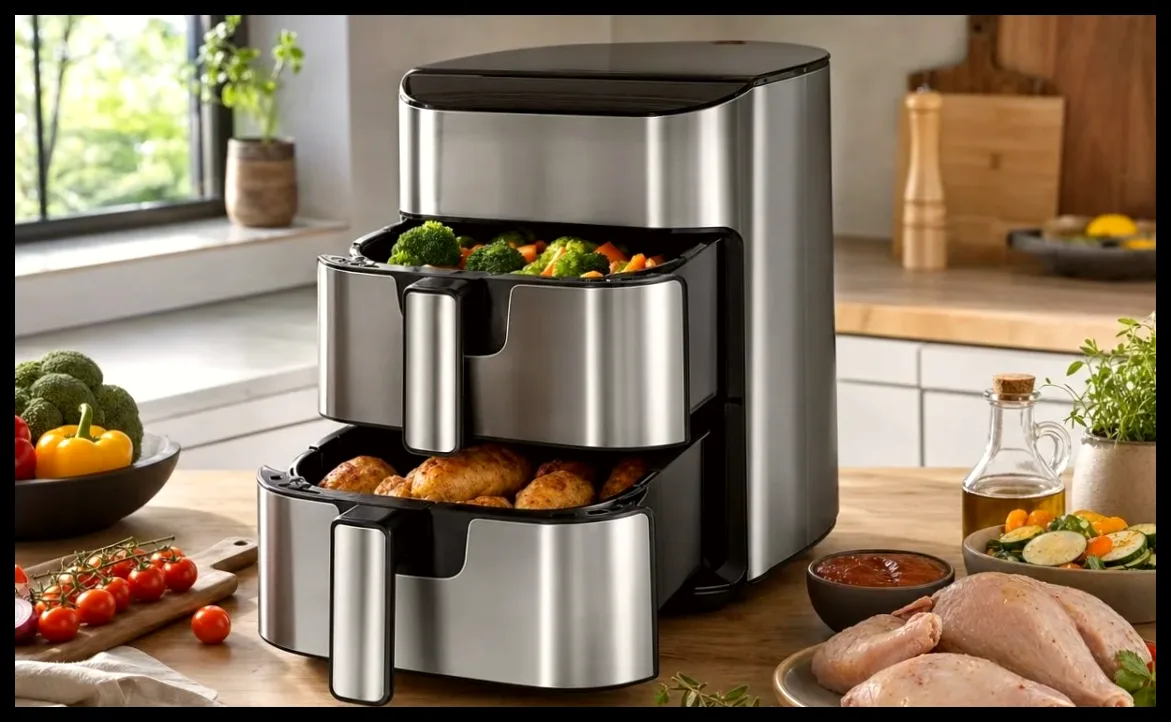 بررسی کامل سرخ‌کن هوشمند Cosori Turbo Tower Pro Smart با ظرفیت 10.8 لیتر