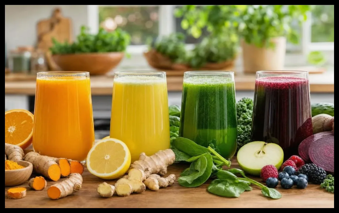 ۴ ترکیب طبیعی آبمیوه برای کاهش التهاب و بهبود هضم با خواص اثبات‌شده