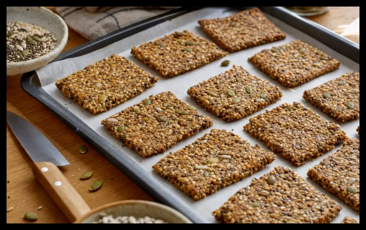 طرز تهیه کراکلین‌های سوپرغذایی پروتئینی و بدون آرد برای میان‌وعده‌ای سالم