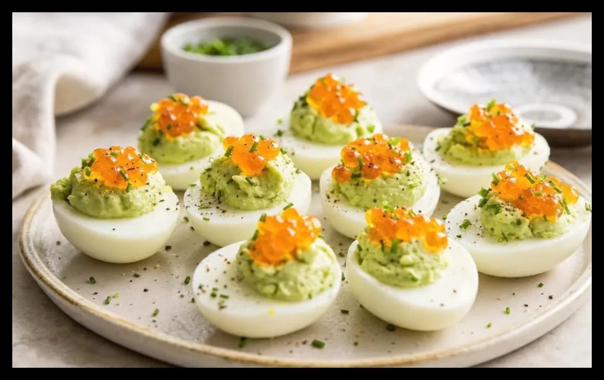 راز سیریل لینیاک برای تخم‌مرغ میموزای متفاوت با واسابی و تخم ماهی