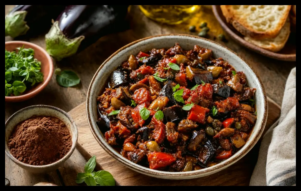 راز آشپز اسپانیایی برای تبدیل خوراک بادمجان به غذایی بی‌نظیر با کاکائو