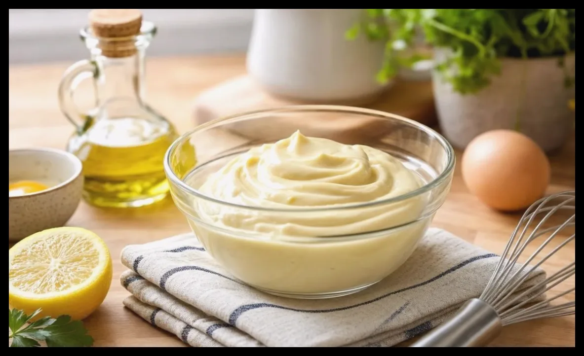 ترفند استفاده از حوله برای تهیه مایونز خانگی بدون خطا و با ایمنی بیشتر