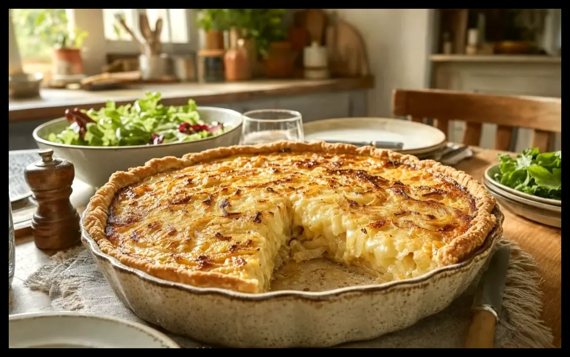 طرز تهیه تارت پیاز و کامته که جایگزین محبوب راسکلته در خانواده‌ها شد