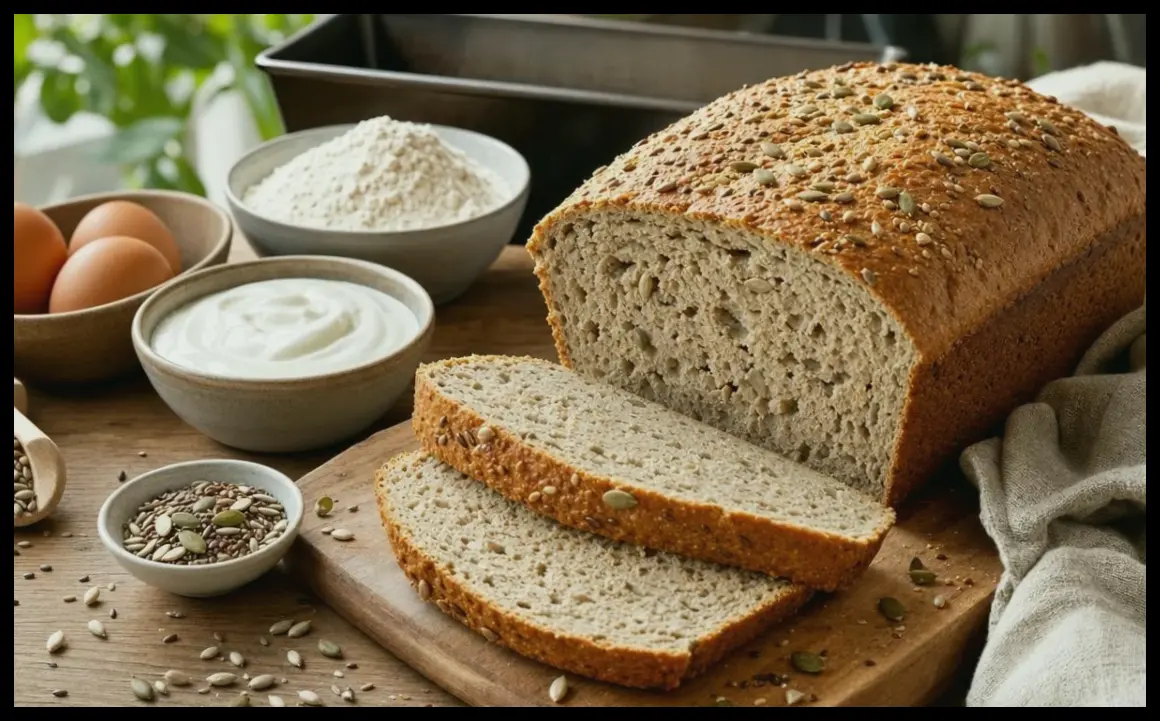 طرز تهیه نان پروتئینی سریع با ۴ ماده ساده و بدون نیاز به ورز دادن