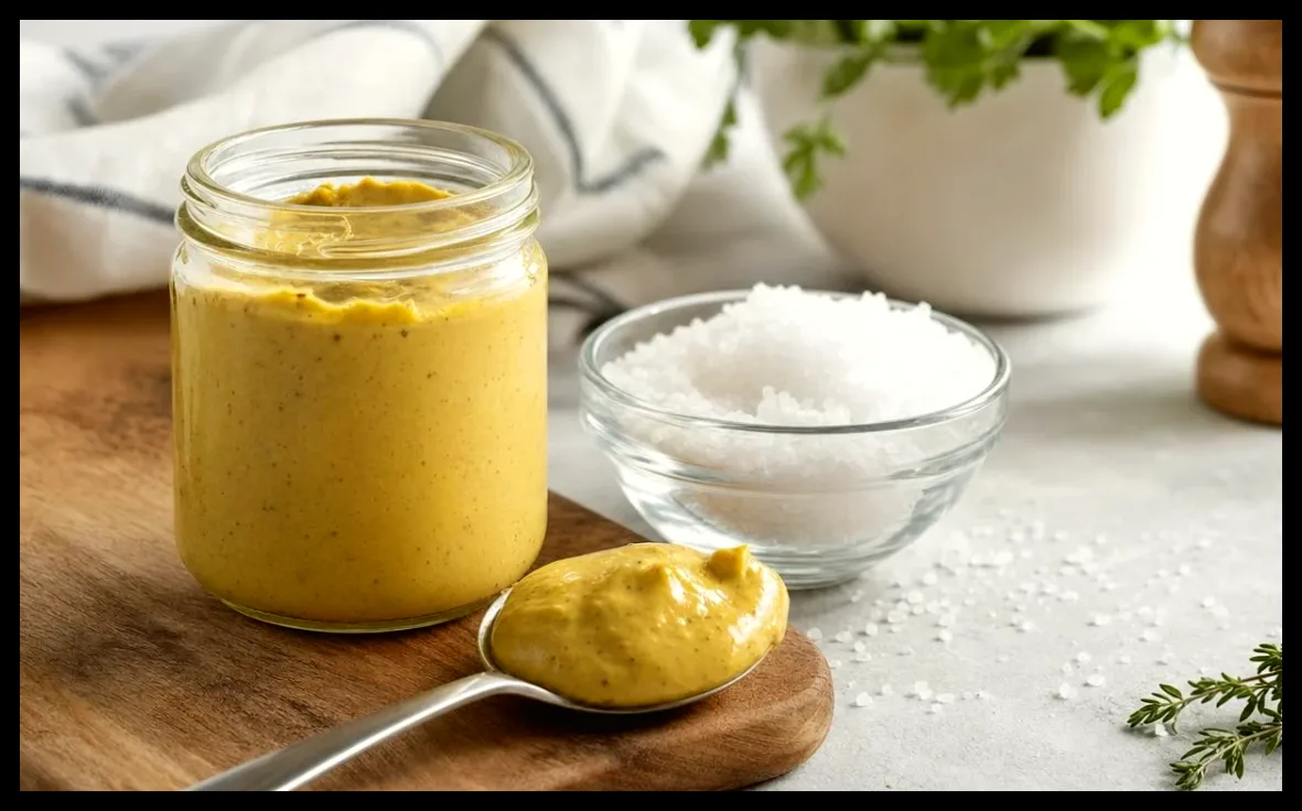 مصرف روزانه خردل؛ چرا یک قاشق غذاخوری نمک روزانه را افزایش می‌دهد؟