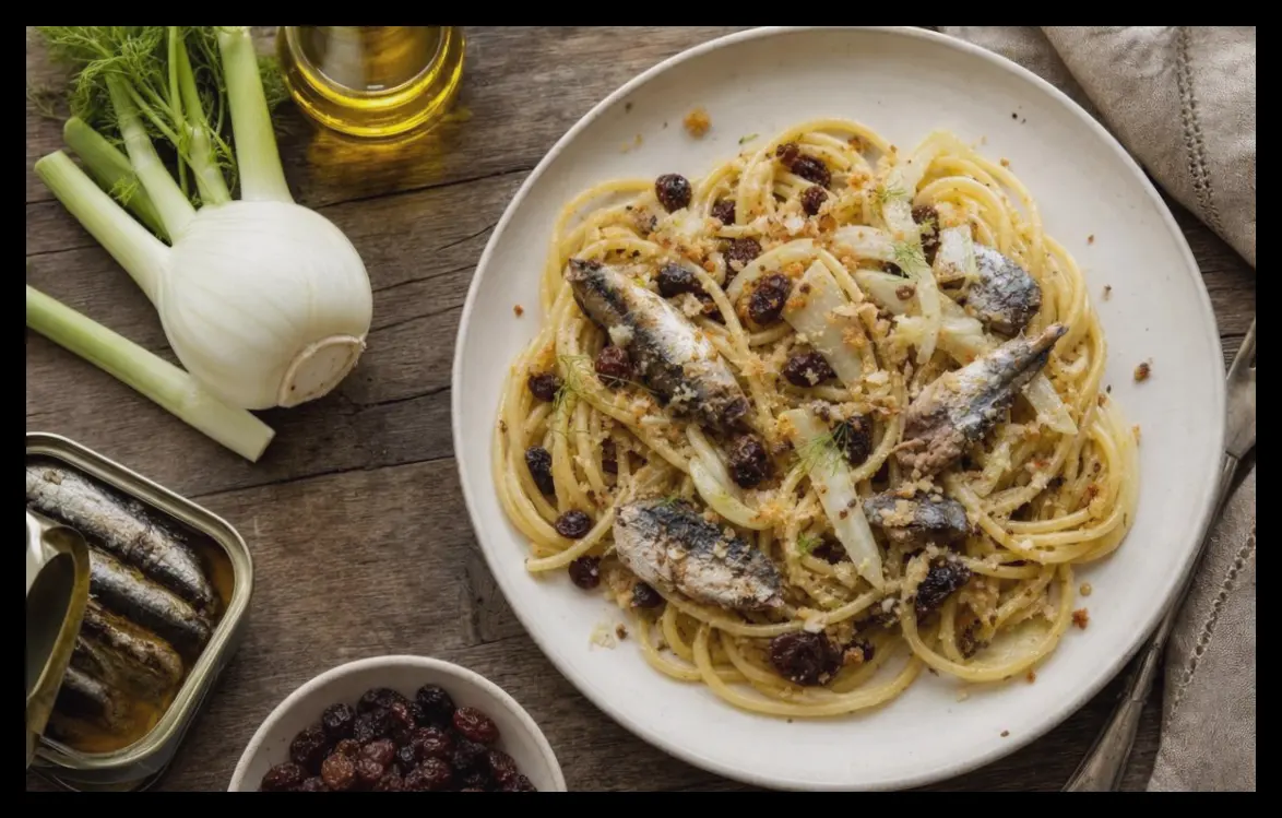 طرز تهیه پاستای ساردین سیسیلی ساده و ارزان برای روحیه‌بخشی فوری