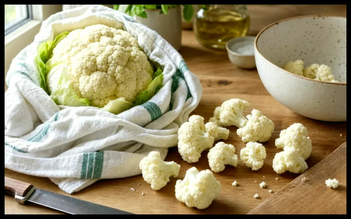 روش ساده و ایمن استفاده از پارچه برای خرد کردن گلکلم بدون چاقو