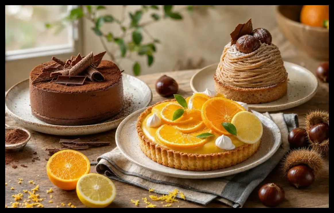 ۳ دسر خوشمزه با طعم شکلات، مرکبات و شاهبلوط برای آرامش روح