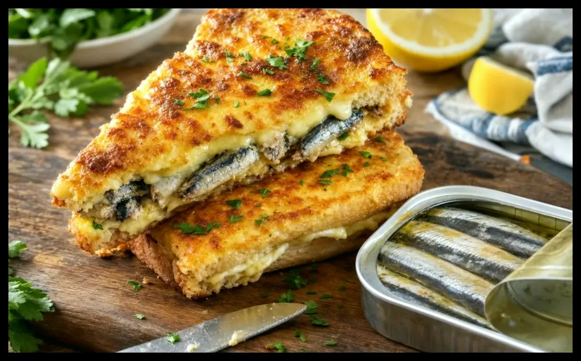 کروکمسیور با ساردین کنسروی؛ جایگزینی سالم و خوشمزه به جای ژامبون