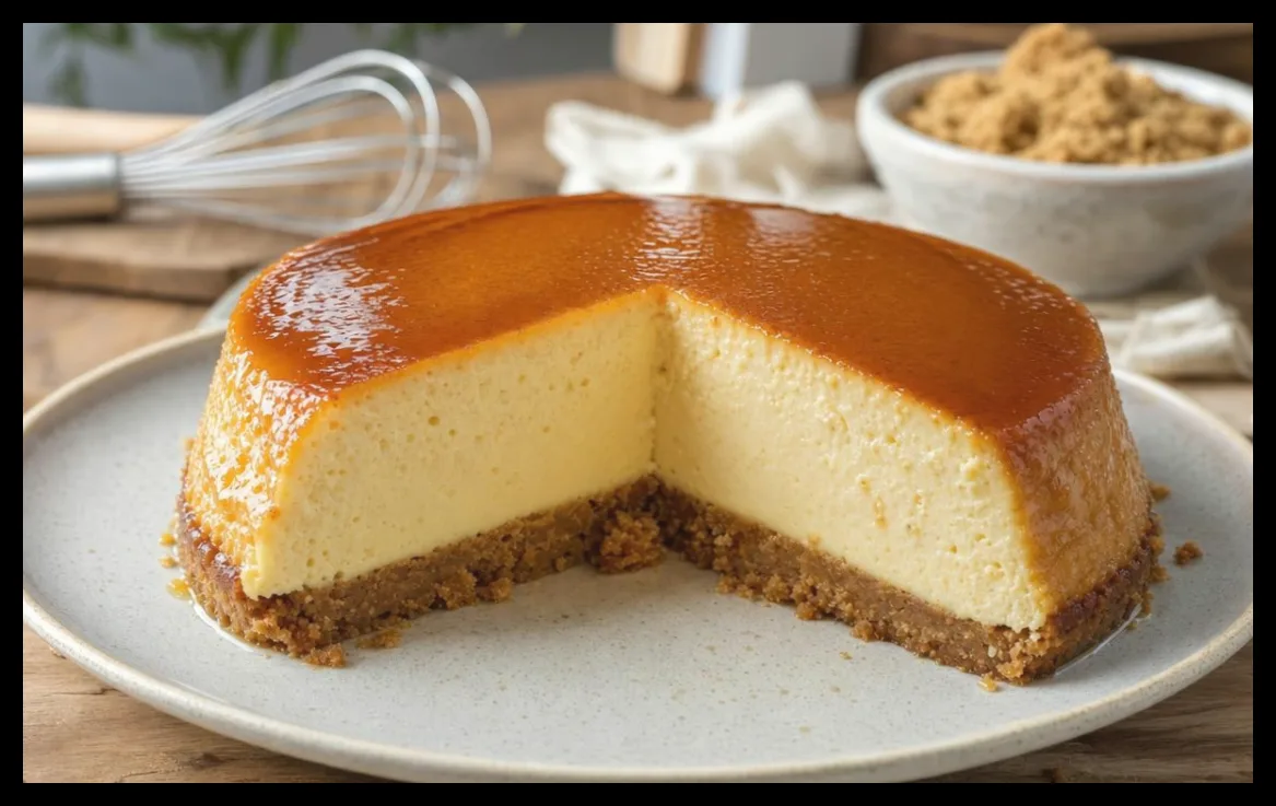 طرز تهیه فلنکِی؛ فلان وانیلی با پایه کوکی ترد و کرمی